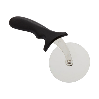 American Metalcraft PPC4 4" Stainless Steel Pizza Cutter with Plastic Handle - Black
