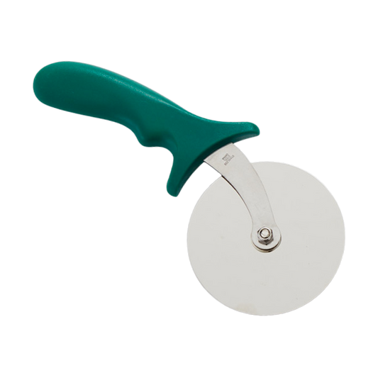 American Metalcraft PIZG3 4" Stainless Steel Pizza Cutter with Plastic Handle - Green