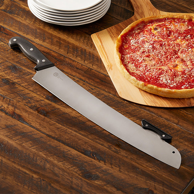 American Metalcraft PPK17 18" Stainless Steel Pizza Knife with POM Double Handle