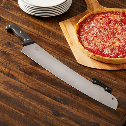 American Metalcraft PPK17 18" Stainless Steel Pizza Knife with POM Double Handle
