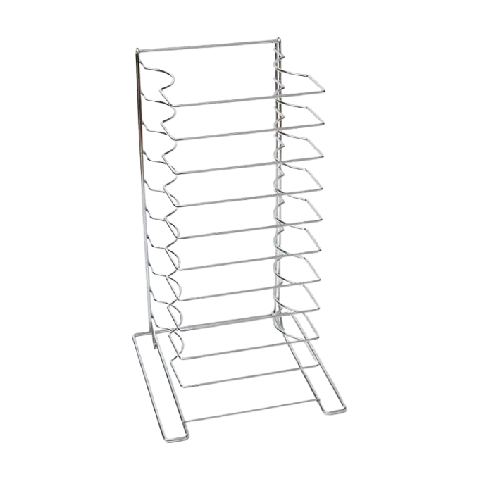 American Metalcraft 19033 10-Shelf Chrome-Plated Steel Pizza Pan Rack