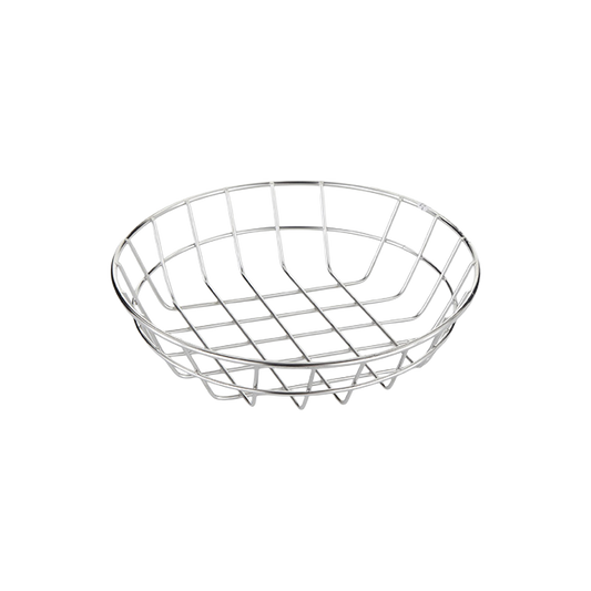 American Metalcraft WISS8 8" Round Wire Basket - Stainless Steel