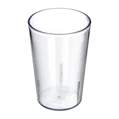 Carlisle 552607 Stackable Clear SAN Plastic Tumbler, 8 oz (6-Pack)