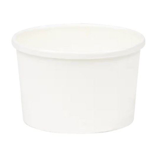 Inno-Pak Plain White 8/10 oz. Soup Paper Food Container Cup 192731847 - 500/Case