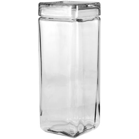 Anchor Hocking Stackable Square Jar with Metal Cover 2 Qt. 85589R