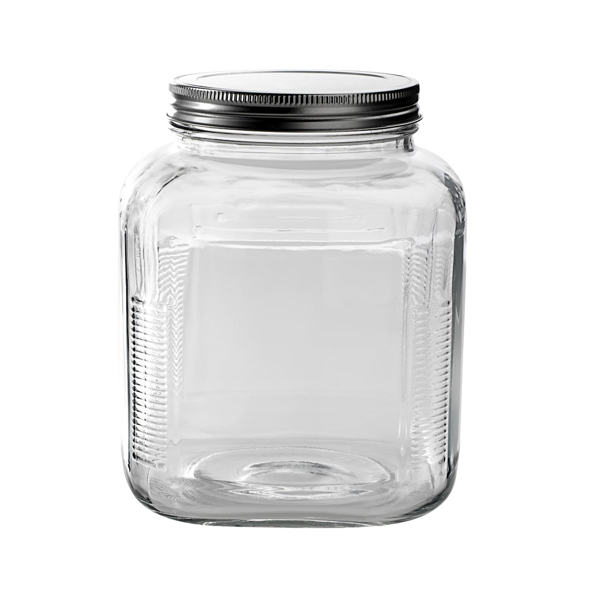 Anchor Hocking Cracker Jar with Brushed Metal Cover 1 Gal. (3800 ml.) 85725AHG17