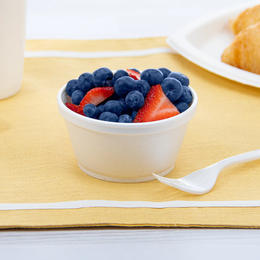 Dart Foam Squat Cup White 8 oz. 8SJ20 - 1000/Case