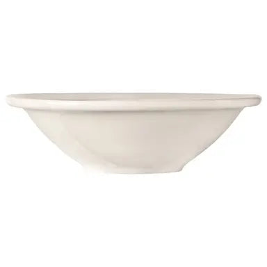 Yanco Bright White Round Rolled Edge Stoneware Grapefruit Bowl 10 oz. AC-10