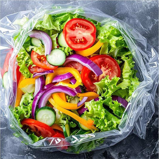 Poly Food Bag Clear 12" x 8" x 30" 1.5 Mil - 500/Case
