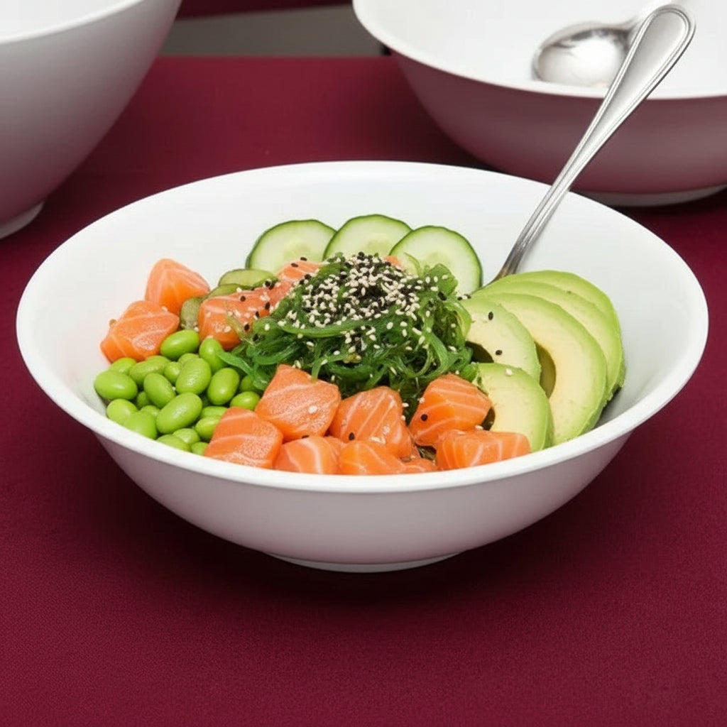 GET Enterprise Supermel White Melamine Bowl 16 oz. SP-M-810-W - 12/Pack