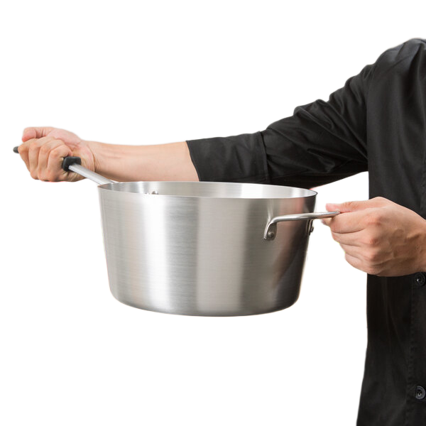 Vollrath Wear-Ever Tapered Aluminum Natural Finish Sauce Pan 10 Qt. 682110