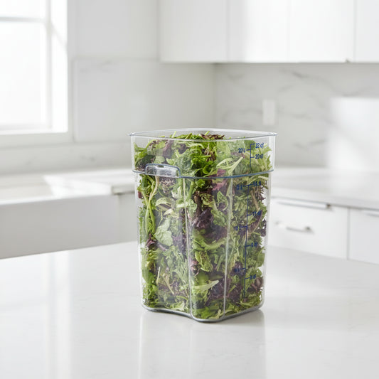 Cambro Clear Square Fresh Pro Food Storage Container 22 Qt. 22SFSPROCW135