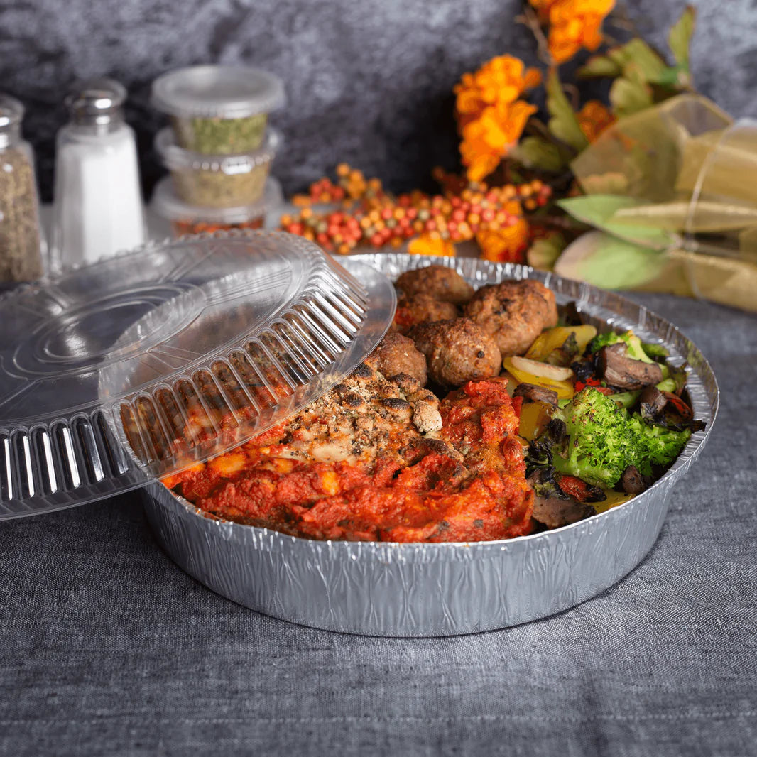 Clear Dome Lid for 9" Round Foil Pan - 500/Case