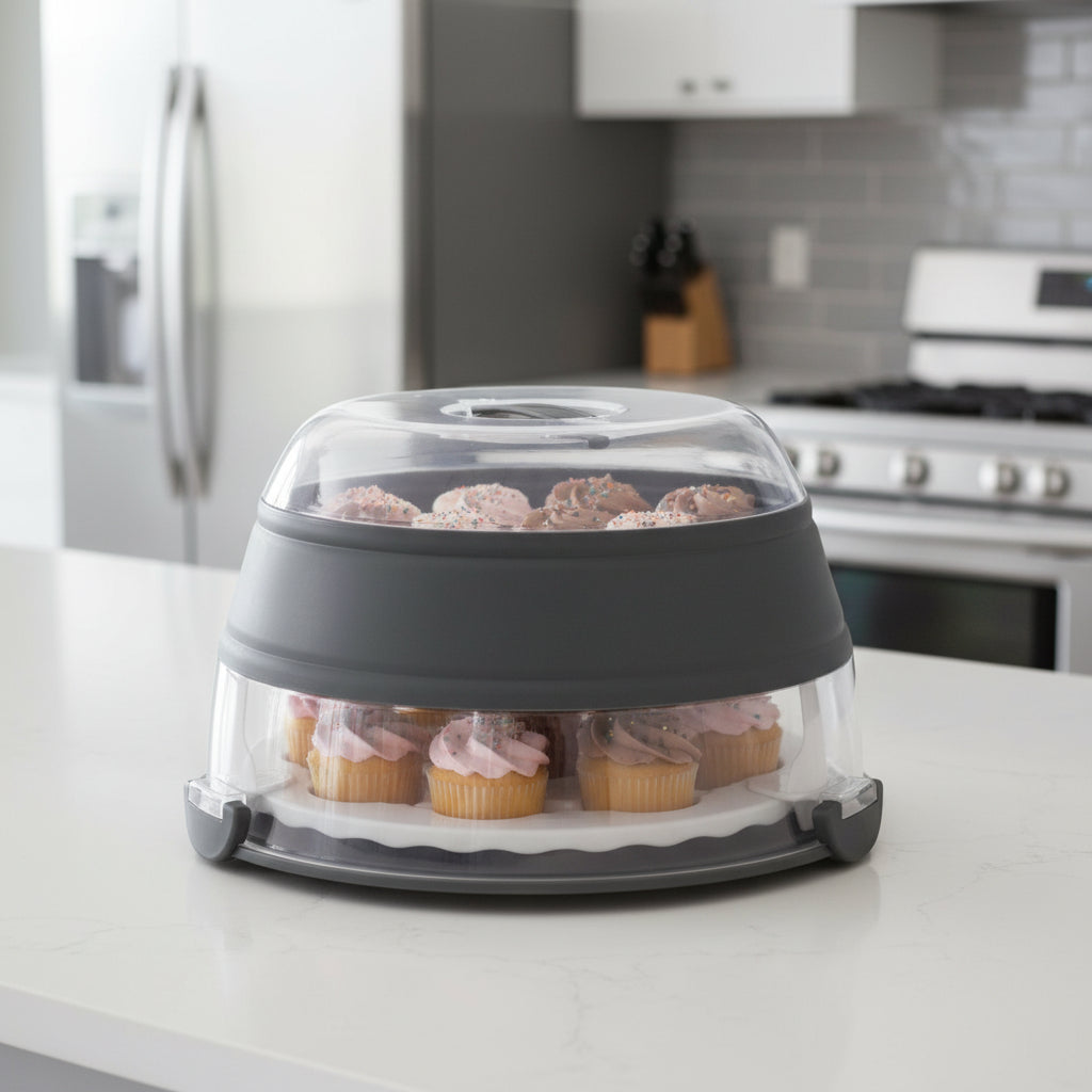 Progressive Products Colapsible Cupcake Carrier Set BCC-1GY