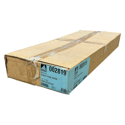 McNairn 002819 BS1215 Black Steak Paper Sheets, 12" x 15" - 2000/Case