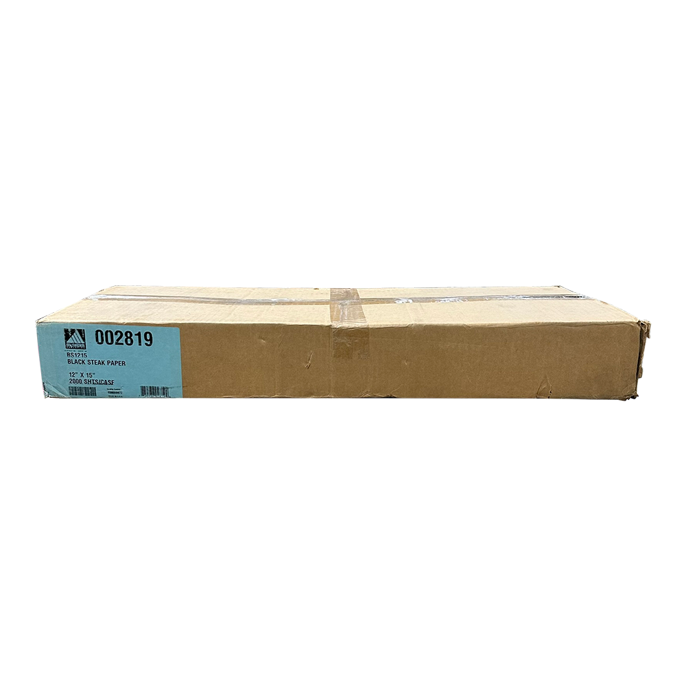 McNairn 002819 BS1215 Black Steak Paper Sheets, 12" x 15" - 2000/Case