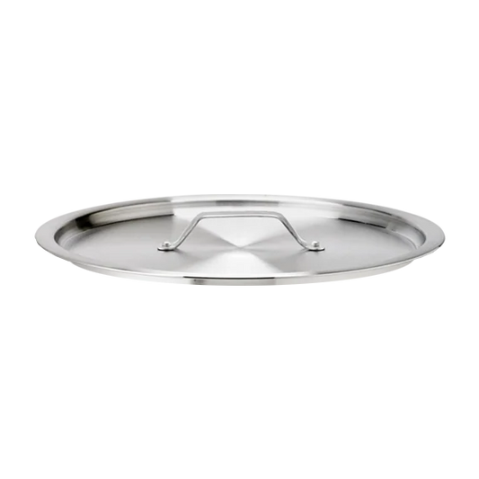 Browne 5815903 Thermalloy Aluminum Flat Sauce Pan Cover, 3.5 qt, 8"