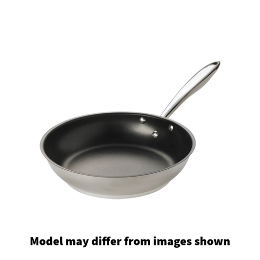 Browne 5724060 Thermalloy Deluxe Non-Stick Stainless Steel Fry Pan, 9.5"