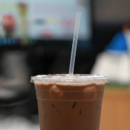 Clear Jumbo Unwrapped Straw 7.75" - 500/Box