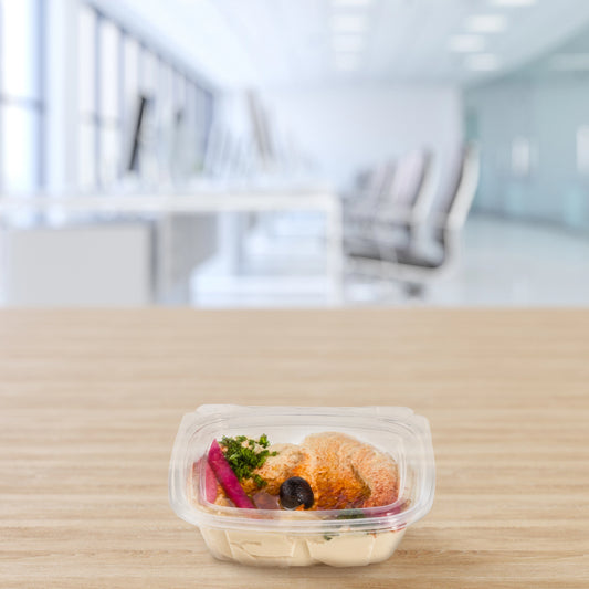 Dart Mfg. Clear Hinged Container 8 oz. CH8DEF - 200/Case