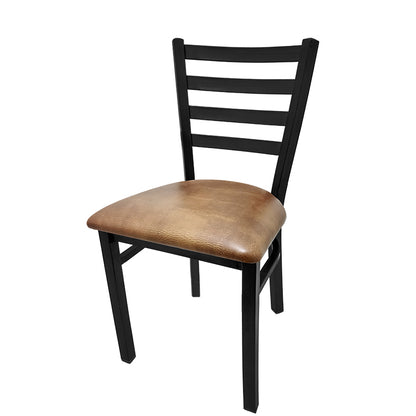 Oak Street Mfg. Ladder Back Black Coat Frame Dining Chair CM-234-RW