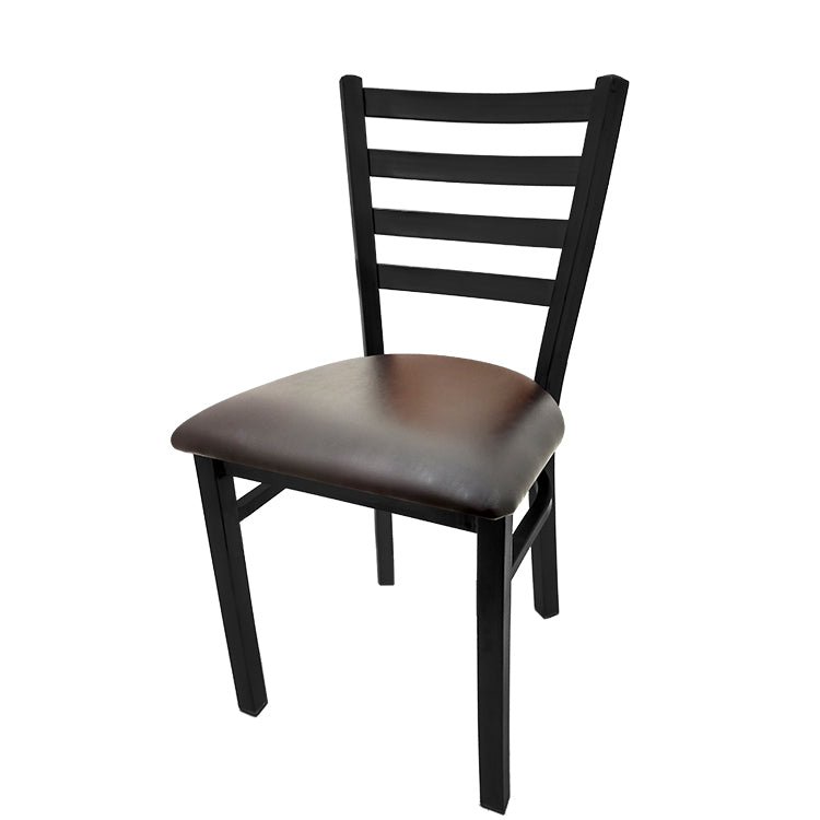 Oak Street Mfg. Ladder Back Black Coat Frame Dining Chair CM-234-RW
