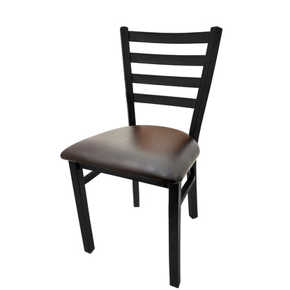 Oak Street Mfg. Ladder Back Black Coat Frame Dining Chair CM-234-RW