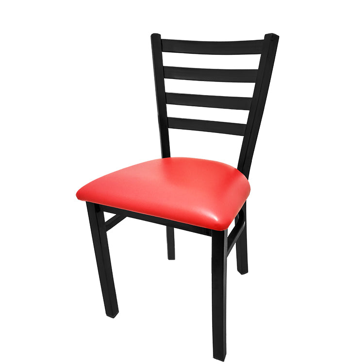 Oak Street Mfg. Ladder Back Black Coat Frame Dining Chair CM-234-RW