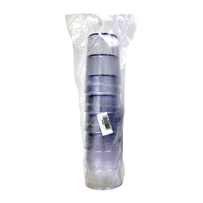 Carlisle 552607 Stackable Clear SAN Plastic Tumbler, 8 oz (6-Pack)