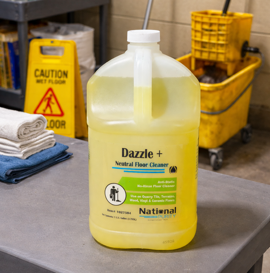 National Purity Dazzle Plus Neutral Floor Cleaner - 4 Gallons/Case