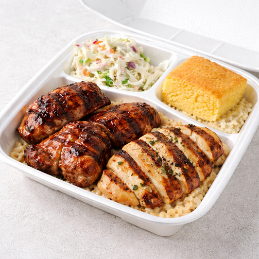 Ecopax Foam Hinged Three Compartment Carryout Container White 9" x 9" x 3" RE993 - 200/Case