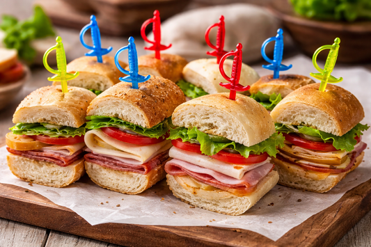 Sword Pick Plastic Assorted Colors 3-1/4" - 1000/Box