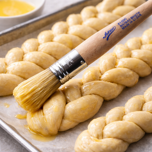 Ateco Round Boar Bristle Pastry Brush 1" 61000
