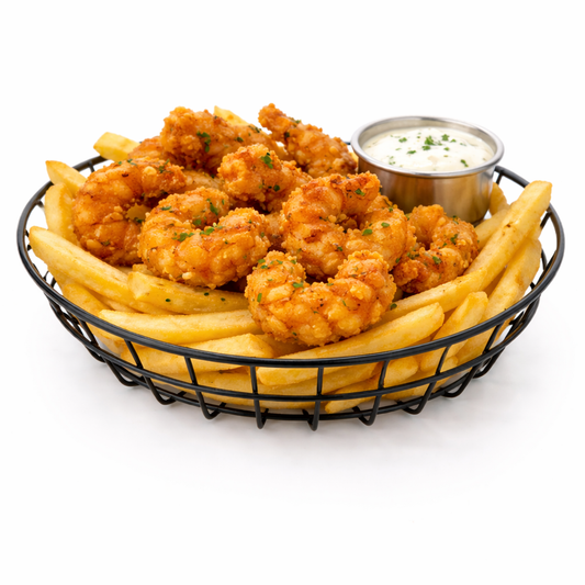 American Metalcraft Inc. Wire Wheel Basket Black 8" x 2" WIB80