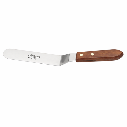 Ateco Offset Baking Spatula with Wood Handle 7-5/8" 1387