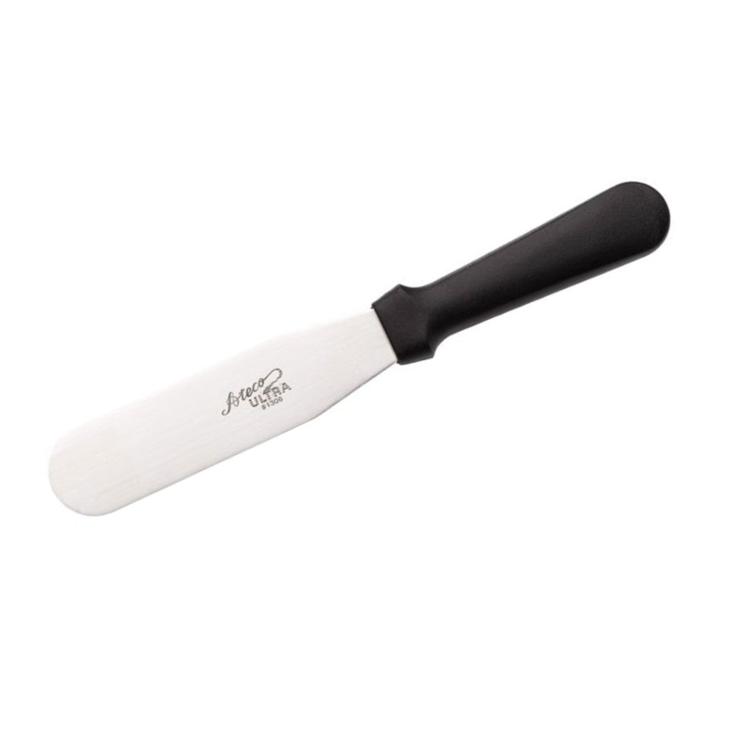 Ateco Straight Baking Spatula with Black Handle 6" 1306