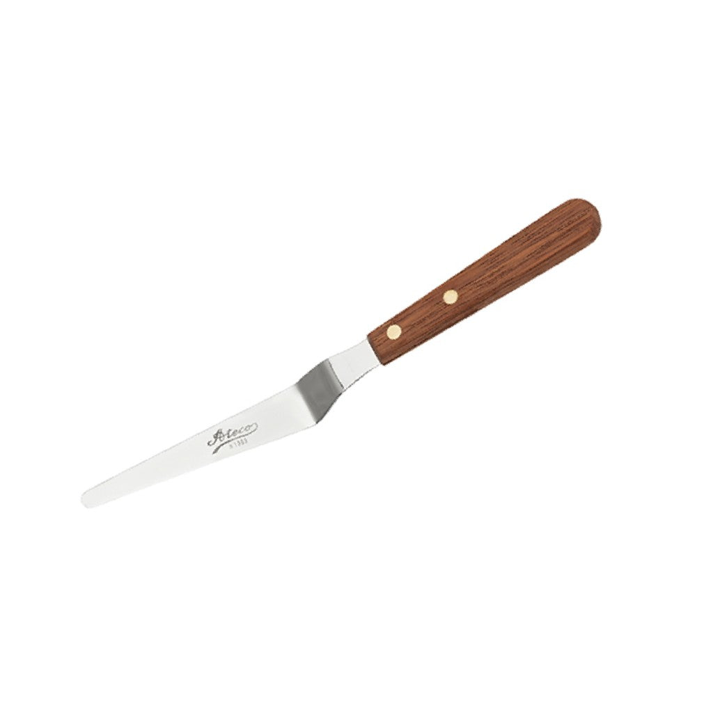 Ateco Tapered Offset Icing Spatula Wood Handle 5" 1383