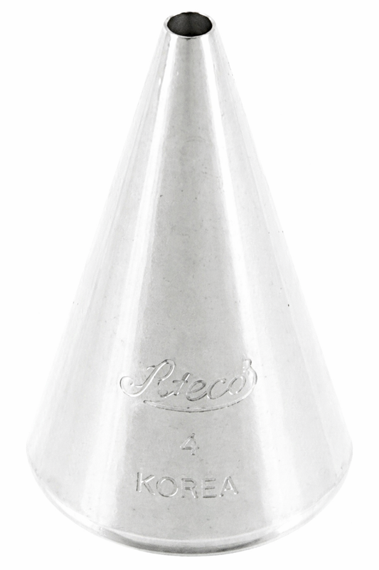 Ateco Stainless Steel Piping Tip Plain #4