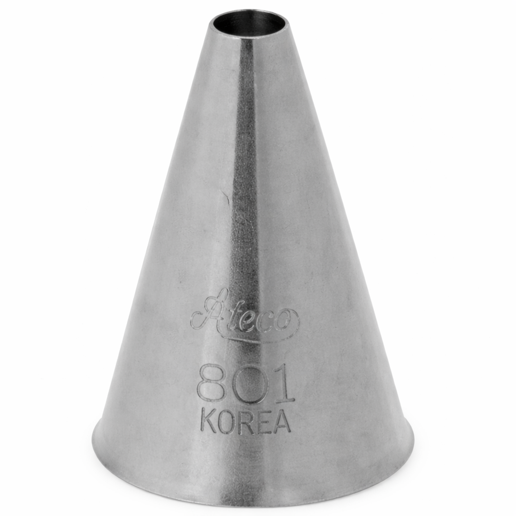 Ateco Stainless Steel Piping Tip Plain #801