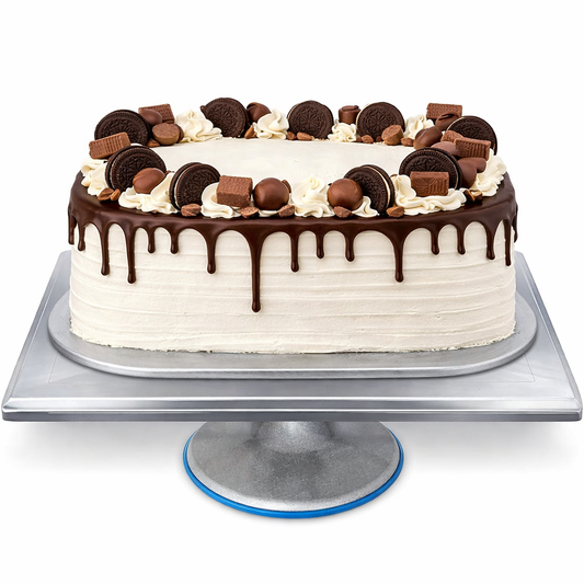 Ateco Revolving Cake Stand Aluminum 12" x 16" 614