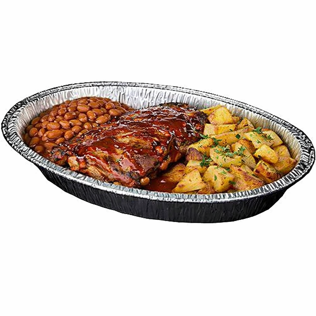 Large Foil Oval Roaster