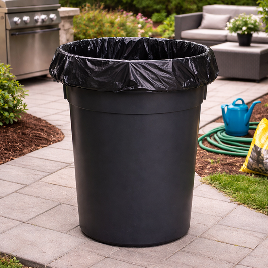 Trash Bag 55 Gallon Black 38" x 58" - 100/Case
