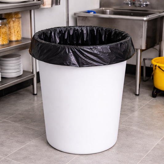 Trash Bag Black 20-30 Gallon 30" x 36" 0.8 mil - 250/Case