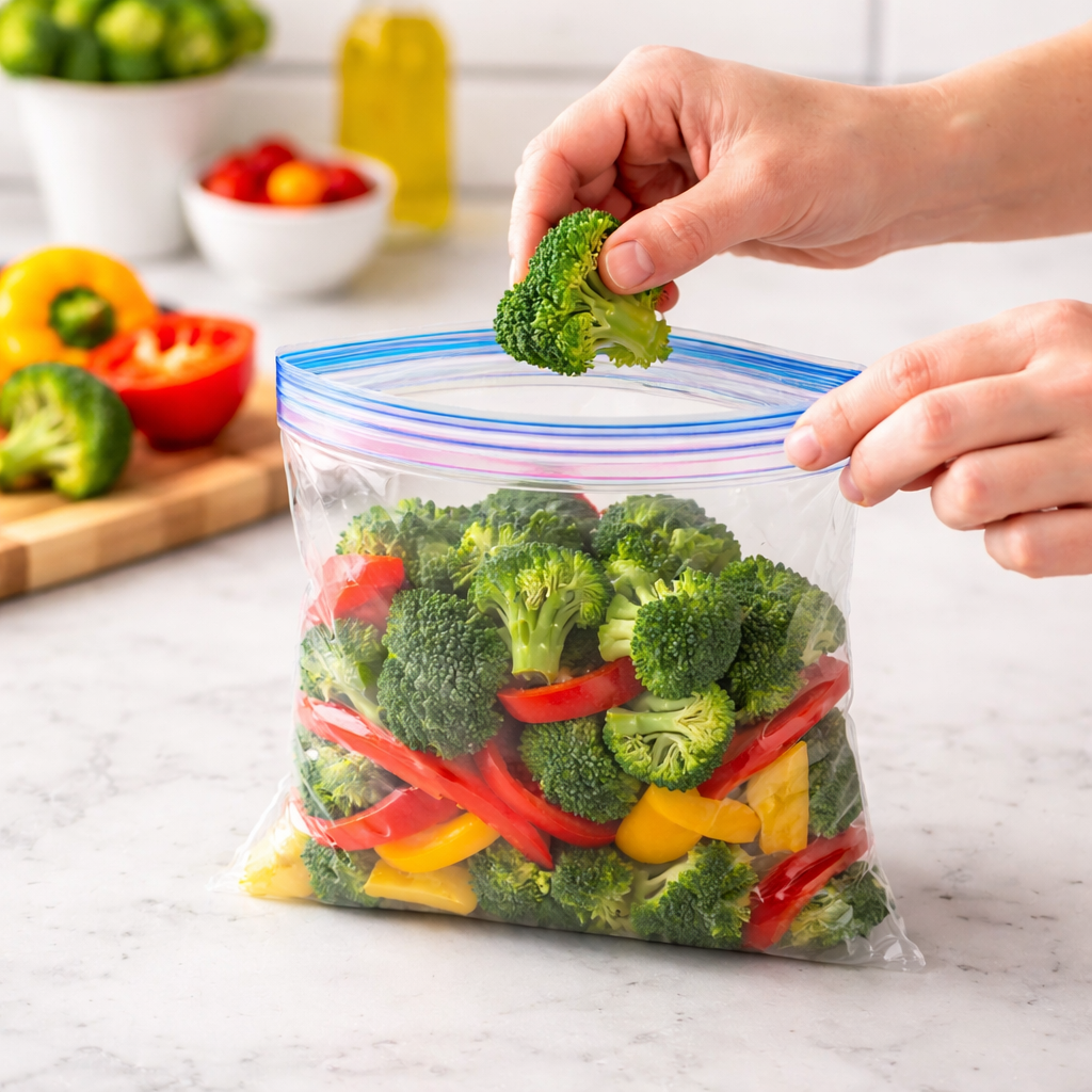 Ziploc Bag Clear Quart Size 7" x 8" - 500/Case