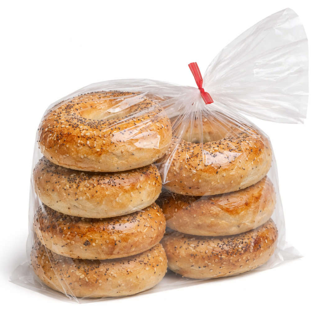 Clear Poly Food Bag Vented 8" x 4" x 15" - 1000/Case