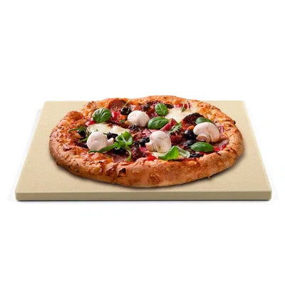 American Metalcraft STONE14 15" x 14" Rectangular Ceramic Pizza Baking Stone