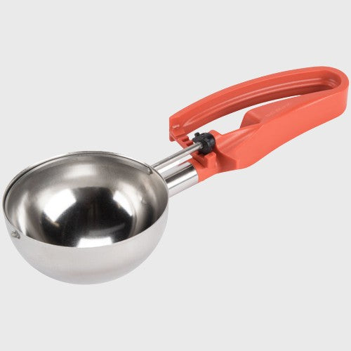 Vollrath Disher 8 oz. Size 4 Orange Handle