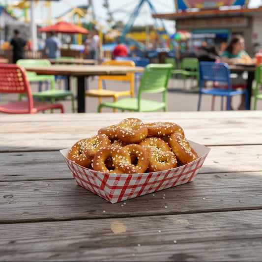 Paper Food Tray Red Plaid 2 lb. - 250/Pack