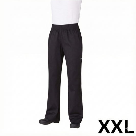Chef Works Women's Essential Baggy Pants Black XXL PW005-BLK-2XL