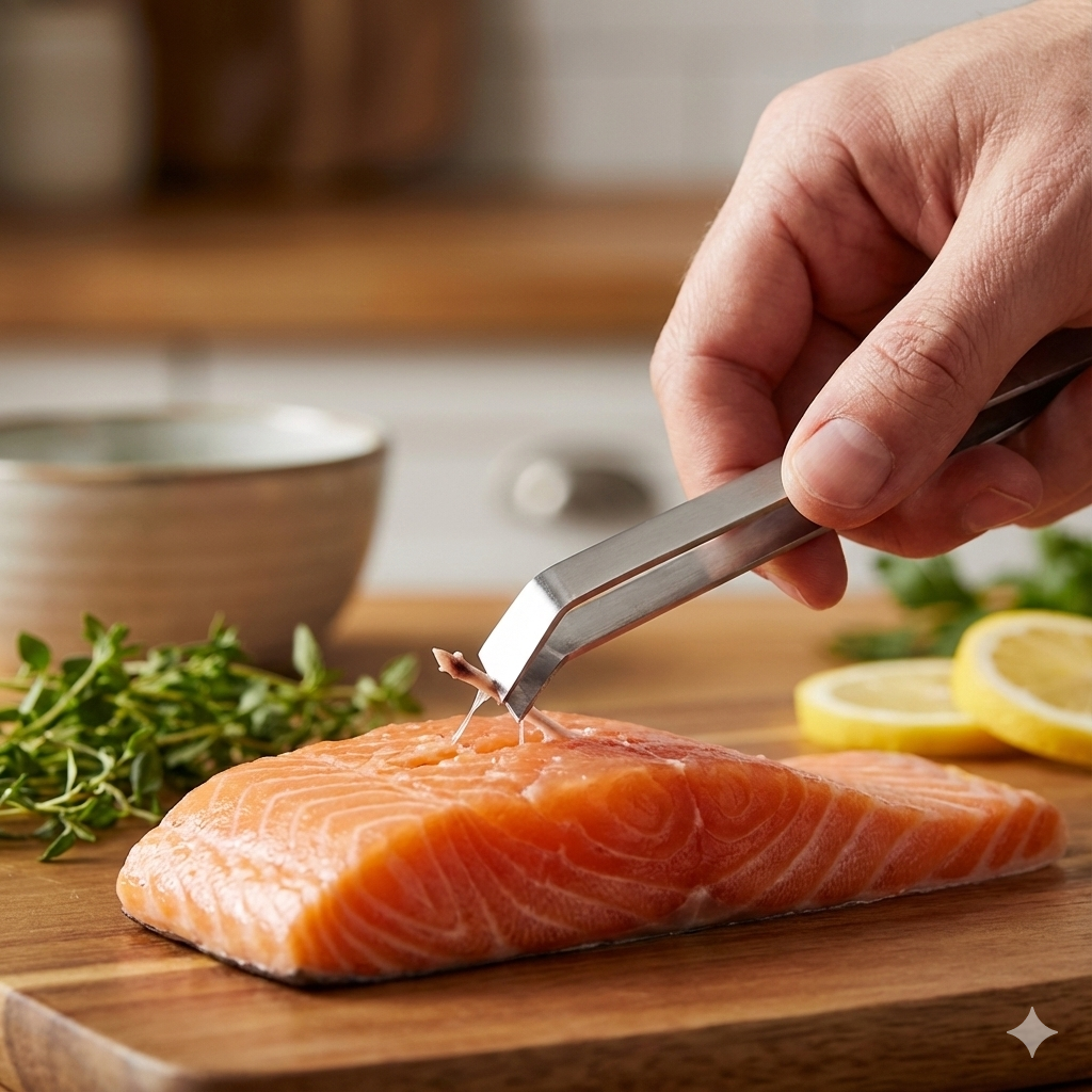 Winco Fish Bone Tweezers Stainless Steel 5" TTG5-2PK